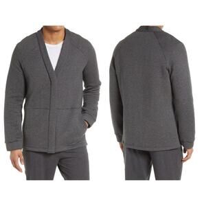 Lunya LAHGO Restore Pima Cotton Blend Cardigan Minimalist Preppy Fall Winter M